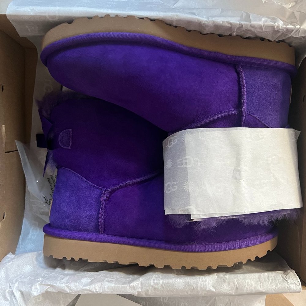 UGG purple bow boots